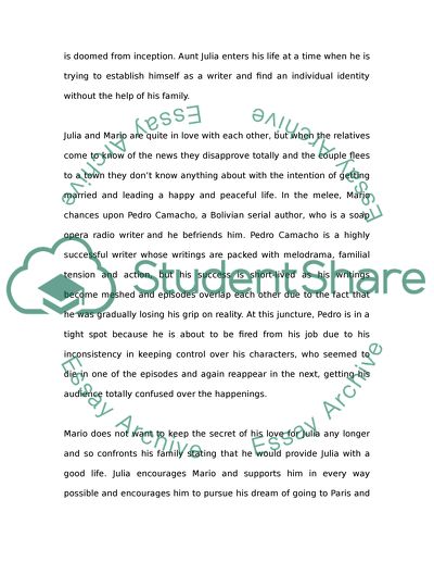 Aunt Julia and the Scriptwriter