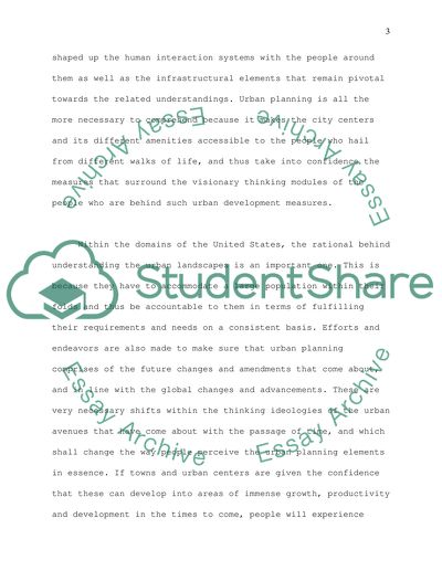 Examine the value of planning theories to current practice of Urban planning in the United States