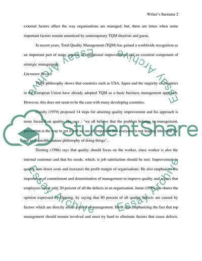 The Implementation of Total Quality Management in Libyan banking sector