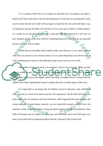 Education and Its Real Purpose