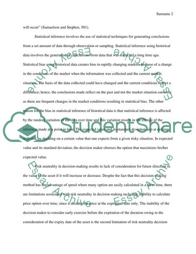 Decision-Making under Uncertainty