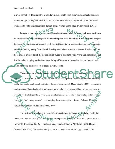 Youth Work in Schools