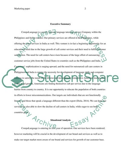 Marketing Strategy for CompuLanguage