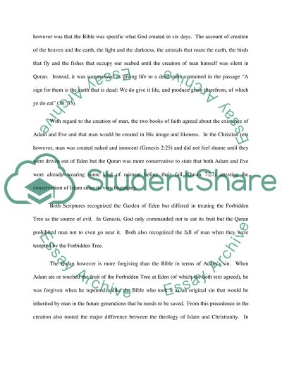 Comparative analysis: Creation in the Bible, Quran and Native American