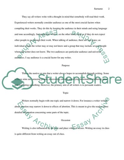 Rhetorical Situation