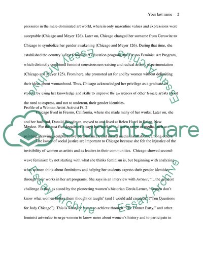 Profile of Judy Chicago