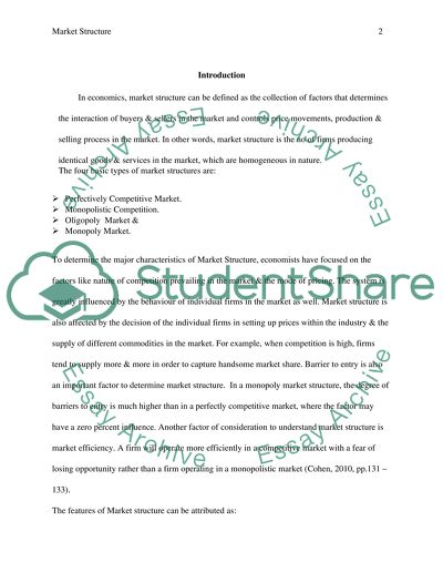 What Is a Market Structure