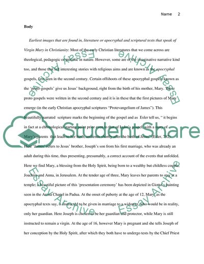 Earliest Images and Initial Understandings of the Virgin Mary in Christian Theology