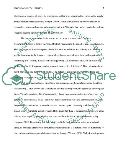 Environmental Ethics and Policy in America