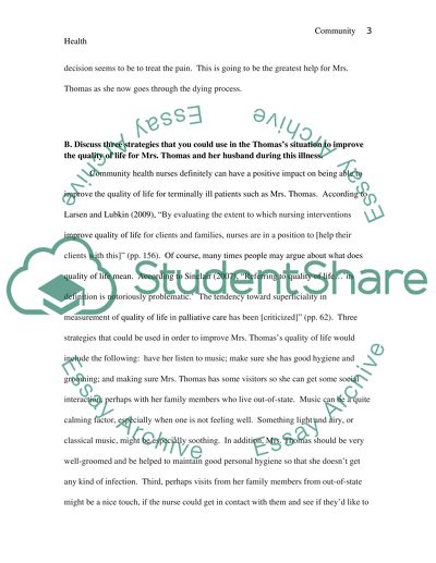 Community Health Nursing: Care for a Patient with a Lingering Illness