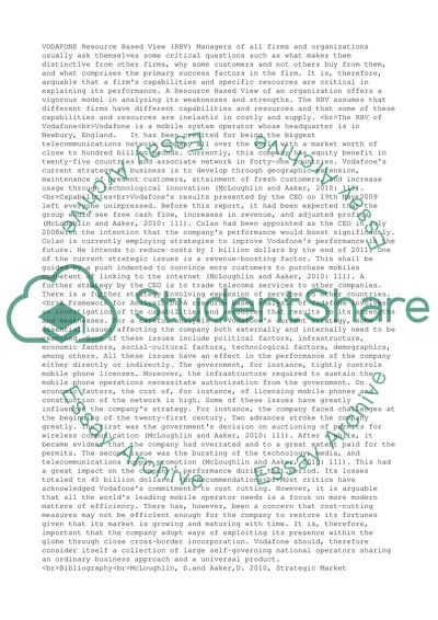 Opportunities Vodafone