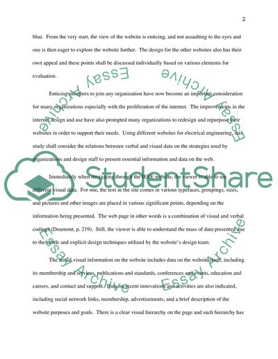 Rhetorical Analysis of Websites