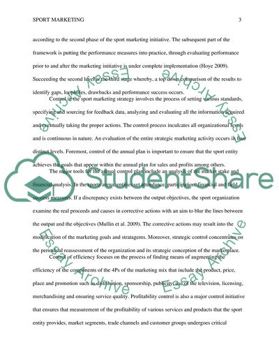 Sport Marketing Strategy