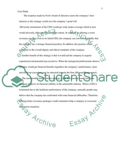 Case Study: Ford and Nasser