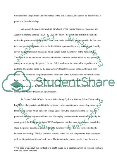 Partnership Law in Australia