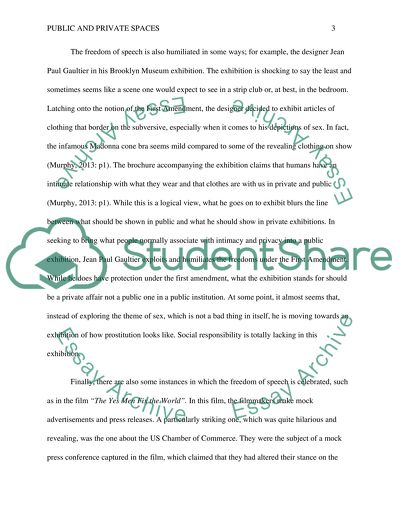 Public and private spaces