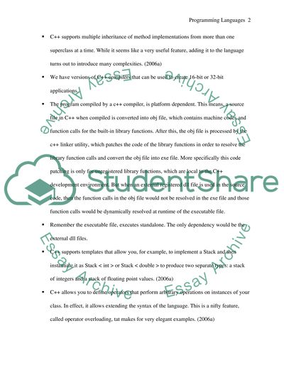 Programming Paradigms Comparison