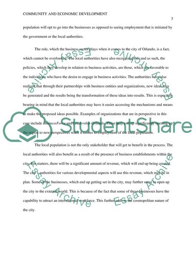 Community & Economic Development