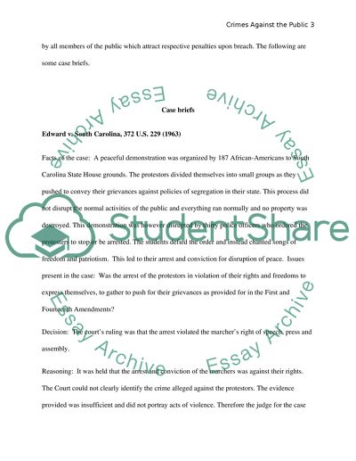 Crimes Against the Public