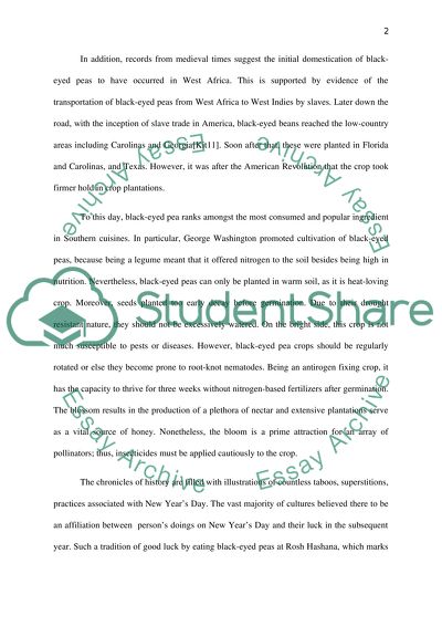 Introduction of a Southern Food