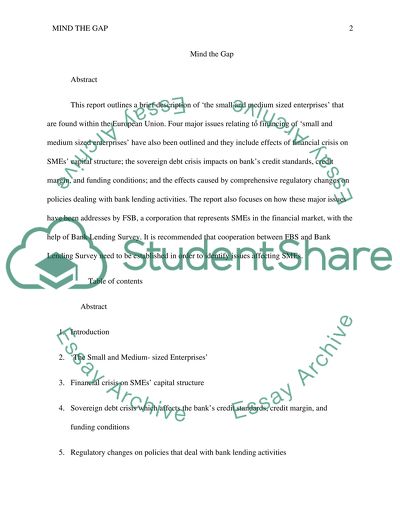 The Small and Medium-Sized Enterprises