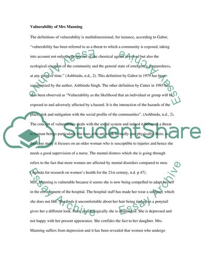 Engaging with Vulnerable People