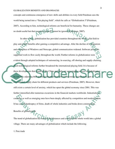 Globalization - Benefits, and Drawbacks