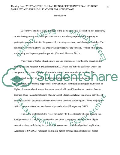 What Are The Global Trends Of International Student Mobility And Their Implications For Hong Kong