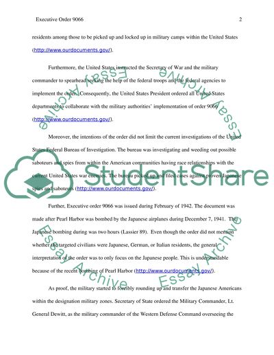 Resulting in the Relocation of Japanese Americans