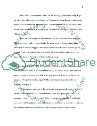 The Forces of Recession