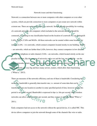 Network communications