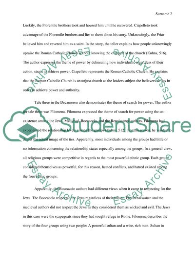 Decameron and the Philosophy of Storytelling