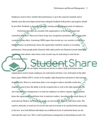 Supporting Good Practice in Performance and Reward Management