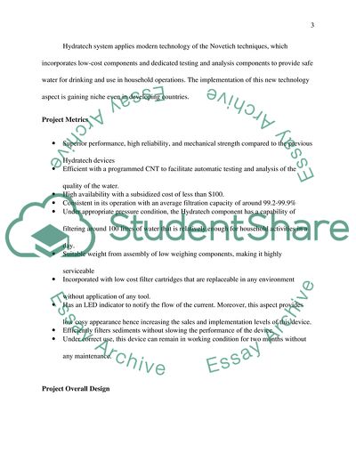 Engineering Project: Hydratech System