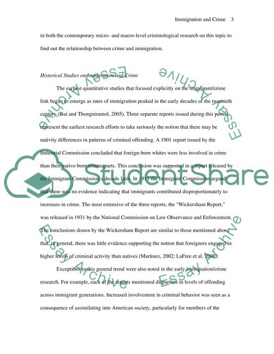 Relationship between legal immigration and drug crime