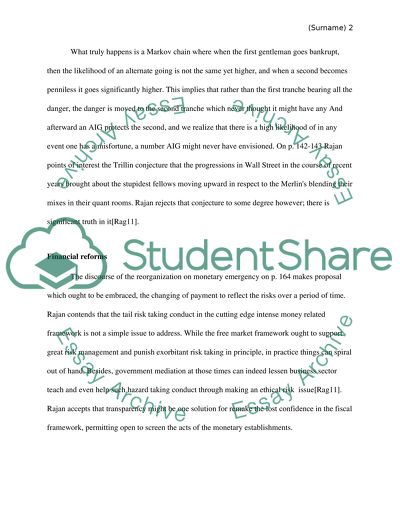 Fault Lines by Raghuram Rajan