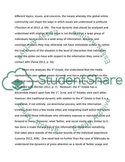 Twitters Role within Society