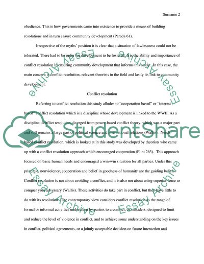 Importance of Conflict Resolution in Ensuring Community Development