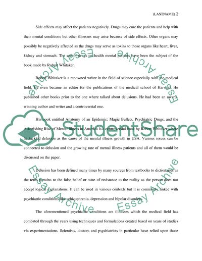 Delusional, An Anatomy of an Epidemic