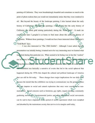 Impressions of the Exhibitions Visited