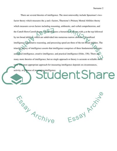 Psychology assignment