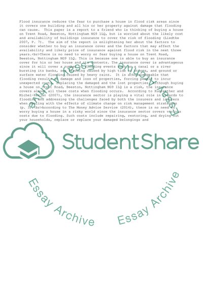 Insurance in a Risky World