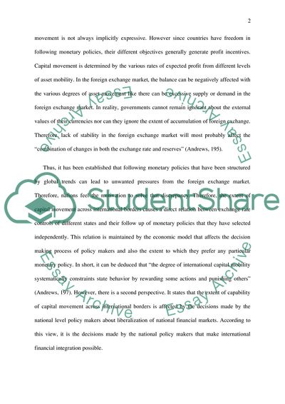 Theory of International Monetary Relations