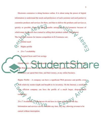 Intense Competition Observed in E-Commerce