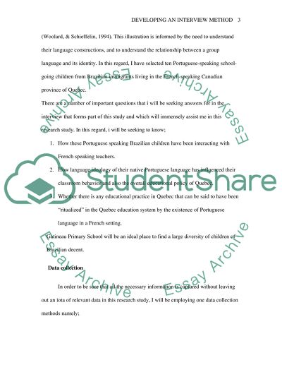 Developing an interview method