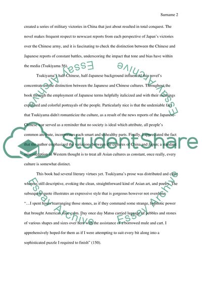 Analysis of Gail Tsukiyamas novel The Samurais Garden