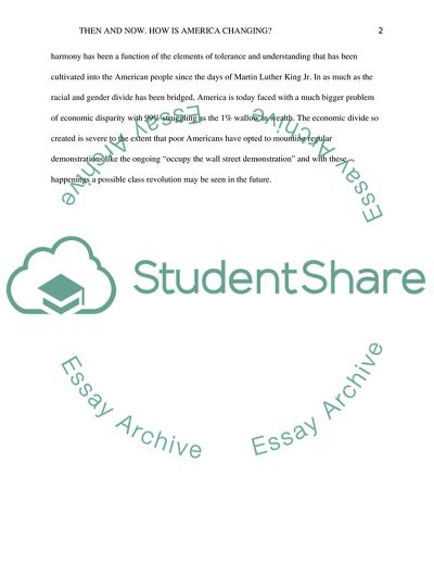 Then And Now How Is America Changing