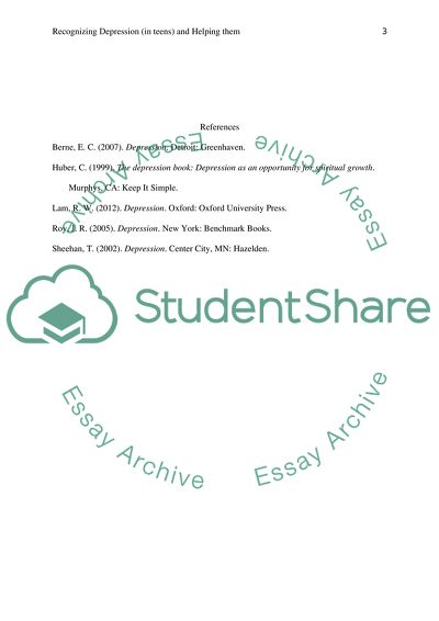 Recognising depression (in teens) and helping them