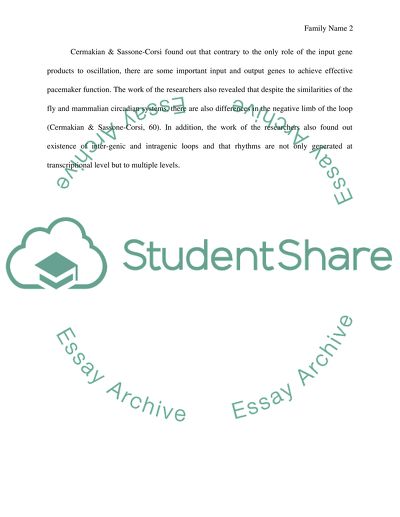 Analysis of Multilevel Regulation of the Circadian Clock Article by Cermakian and Sassone-Corsi