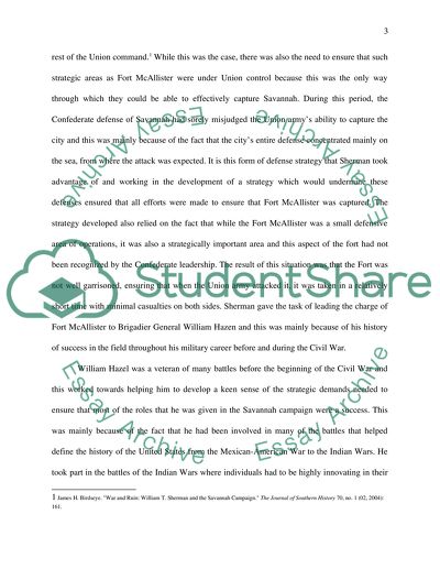 BG William Hazen and the Savannah Campaign